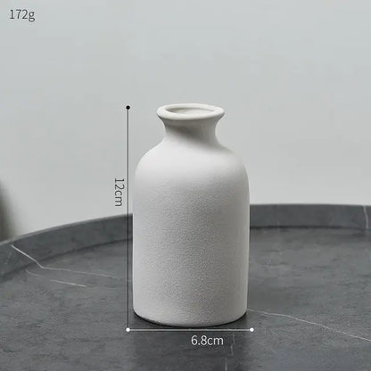 Jarrón de Cerámica Minimalista (Estilo Nórdico)