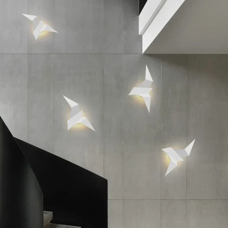 Aplique de Pared Nórdico de Hierro (Diseño Pájaro)