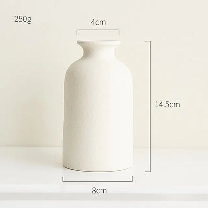Jarrón de Cerámica Minimalista (Estilo Nórdico)
