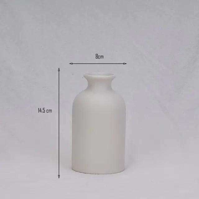 Jarrón de Cerámica Sencillo (Estilo Nórdico)