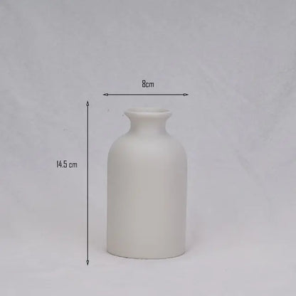 Jarrón de Cerámica Sencillo (Estilo Nórdico)