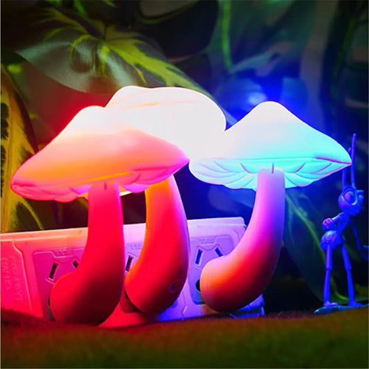 Luz de Noche con Sensor (Diseño de Seta)
