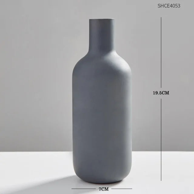 Jarrón de Cristal Decorativo (Estilo Nórdico)